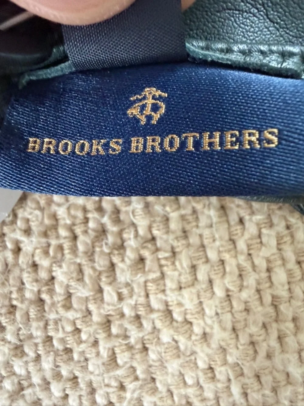 Brooks Brothers Womens Green Leather Gloves Size S 6.5 Bow Accent NWT
